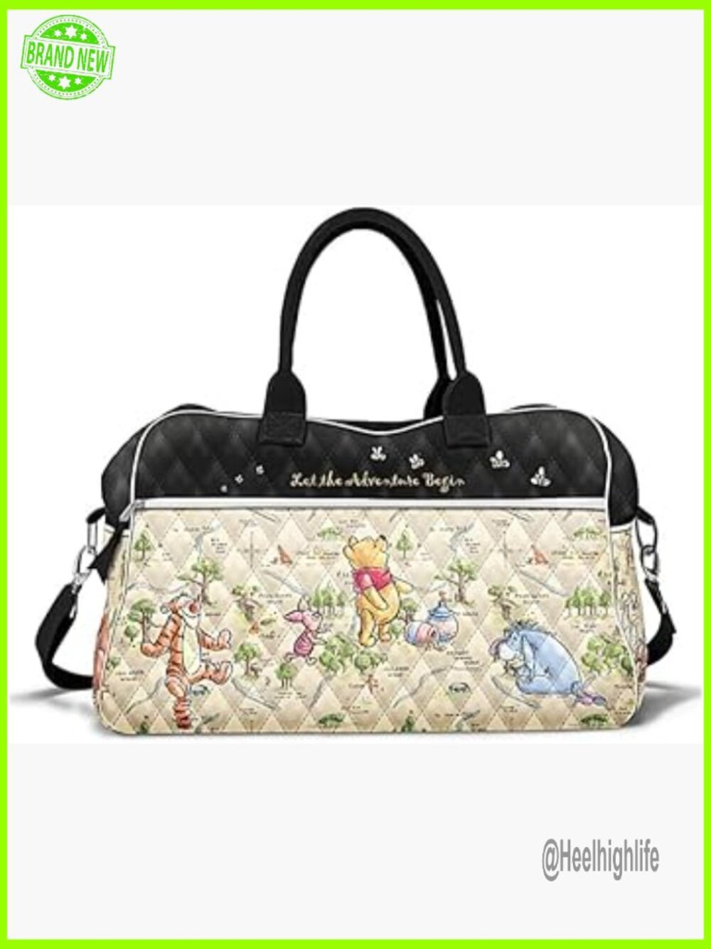 Winnie the Pooh Weekender Bag 18x9x12 Duffel Travel Luggage Disney